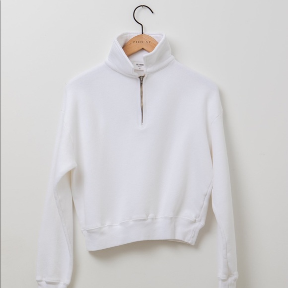 Re/Done Tops - RE/DONE 70’s Half Zip Sweater